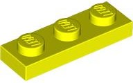 LEGO® los onderdeel Plaat Algemeen in kleur Neon geel 3623