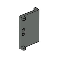 Plaatje in Gallery viewer laden, LEGO® los onderdeel Deur in kleur Donkergrijs 6546