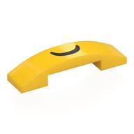 LEGO® onderdeel Dakpan Gebogen met Motief Geel 93273pb224