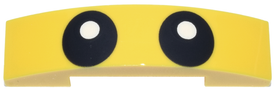 LEGO® onderdeel Dakpan Gebogen met Motief Geel 93273pb225