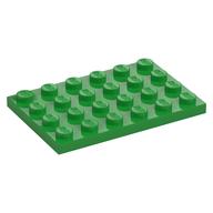 Plaatje in Gallery viewer laden, LEGO® los onderdeel Plaat Algemeen in kleur Fel Groen 3032