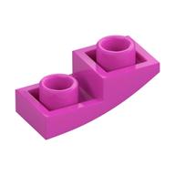 LEGO® onderdeel Dakpan Gebogen Omgekeerd Donker Roze 24201