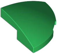 LEGO® los onderdeel Dakpan Gebogen in kleur Groen 5852