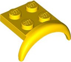 LEGO® los onderdeel Spatbord in kleur Geel 49097