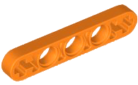 LEGO® los onderdeel Technische Hefbalk in kleur Oranje 11478