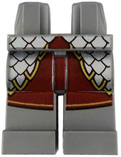 Plaatje in Gallery viewer laden, LEGO® los onderdeel Benen met Motief Zilver 970c00pb1762