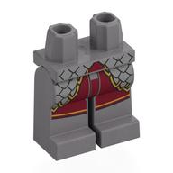 Plaatje in Gallery viewer laden, LEGO® los onderdeel Benen met Motief Zilver 970c00pb1762