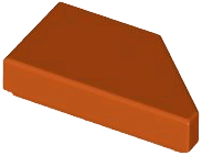 LEGO® los onderdeel Tegel Aangepast Donker Oranje 5091