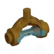 Plaatje in Gallery viewer laden, LEGO® los onderdeel Wapen in kleur Parel Goud 5330pb01