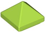 Plaatje in Gallery viewer laden, LEGO® los onderdeel Dakpan Algemeen in kleur Limoen 22388