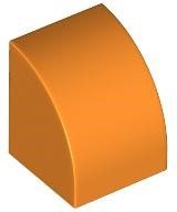 LEGO® los onderdeel Dakpan Gebogen in kleur Oranje 7126