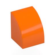 LEGO® los onderdeel Dakpan Gebogen in kleur Oranje 7126