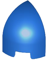 LEGO® los onderdeel Dakpan Gebogen in kleur Blauw 1871