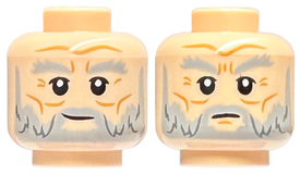 LEGO® los onderdeel Hoofd in kleur Lichte Noga 3626pb3453