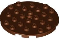 Plaatje in Gallery viewer laden, LEGO® los onderdeel Plaat Rond Roodachtig Bruin 11213