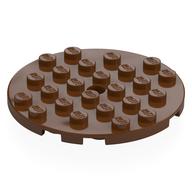 Plaatje in Gallery viewer laden, LEGO® los onderdeel Plaat Rond Roodachtig Bruin 11213