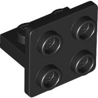 LEGO® los onderdeel Beugel in kleur Zwart 7674