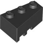 LEGO® los onderdeel Wig in kleur Zwart 6564