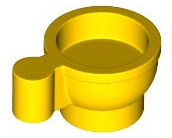Plaatje in Gallery viewer laden, LEGO® los onderdeel Accessoire in kleur Geel 38014