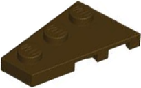 LEGO® los onderdeel Wig Plaat in kleur Donker Bruin 43723