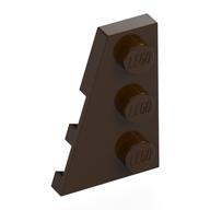 LEGO® los onderdeel Wig Plaat in kleur Donker Bruin 43723