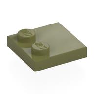 LEGO® los onderdeel Tegel Aangepast Olijfgroen 33909