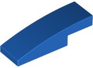 LEGO® los onderdeel Dakpan Gebogen in kleur Blauw 7302