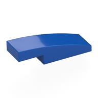 LEGO® los onderdeel Dakpan Gebogen in kleur Blauw 7302