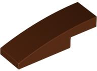 LEGO® los onderdeel Dakpan Gebogen Roodachtig Bruin 7302