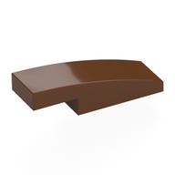 LEGO® los onderdeel Dakpan Gebogen Roodachtig Bruin 7302