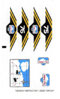 LEGO® stickervel set 6575-1 Polar Base, vel 1