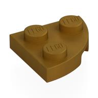 LEGO® los onderdeel Plaat Rond in kleur Parel Goud 7904