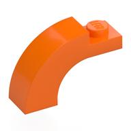 LEGO® los onderdeel Steen Boog in kleur Oranje 5843