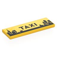 LEGO® los onderdeel Tegel met Motief Geel 69729pb225