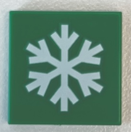 LEGO® los onderdeel Tegel met Motief Groen 3068pb2791