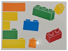 Plaatje in Gallery viewer laden, LEGO® los onderdeel Tegel met Motief in kleur Wit 6320pb002L