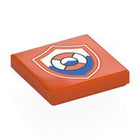 LEGO® Tegel met Motief Roodachtig Oranje 3068pb2771