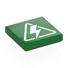 LEGO® los onderdeel Tegel met Motief Groen 3068pb2770