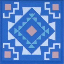 Plaatje in Gallery viewer laden, LEGO® los onderdeel Tegel met Motief Blauw 3068pb2782