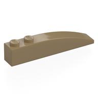 Plaatje in Gallery viewer laden, LEGO® los onderdeel Dakpan Gebogen Donker Geelbruin 42022