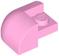LEGO® los onderdeel Dakpan Gebogen in kleur Fel Roze 5846