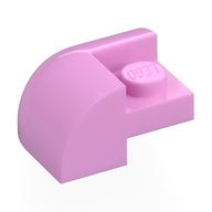LEGO® los onderdeel Dakpan Gebogen in kleur Fel Roze 5846