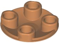 LEGO® los onderdeel Plaat Rond in kleur Medium Noga 2654