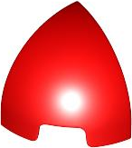 Plaatje in Gallery viewer laden, LEGO® los onderdeel Dakpan Gebogen in kleur Rood 5848
