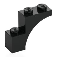 LEGO® los onderdeel Steen Boog in kleur Zwart 5850