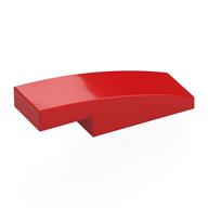 LEGO® los onderdeel Dakpan Gebogen in kleur Rood 7302