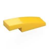 LEGO® los onderdeel Dakpan Gebogen in kleur Geel 7302