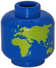 Plaatje in Gallery viewer laden, LEGO® los onderdeel Hoofd in kleur Blauw 3626pb4087