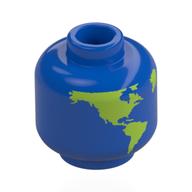 Plaatje in Gallery viewer laden, LEGO® los onderdeel Hoofd in kleur Blauw 3626pb4087