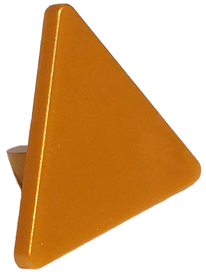 LEGO® los onderdeel Verkeersbord in kleur Parel Goud 65676